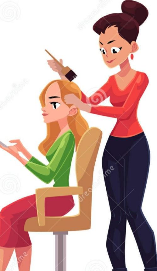 O cabeleireiro e o cliente